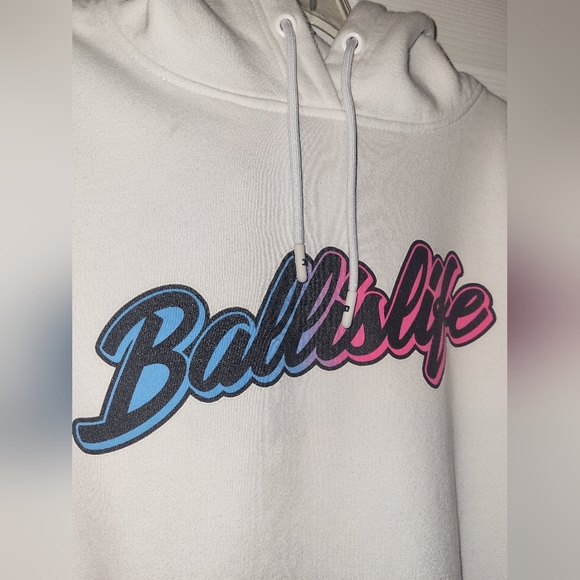 Ballislife Vice City Hoodie Size X Small with Pink and Blue Accents Basketball - Picture 6 of 7